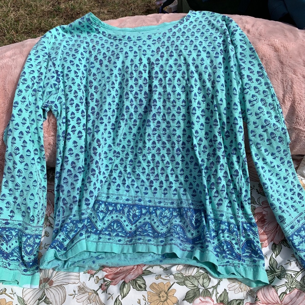 Hand printed design long sleeve